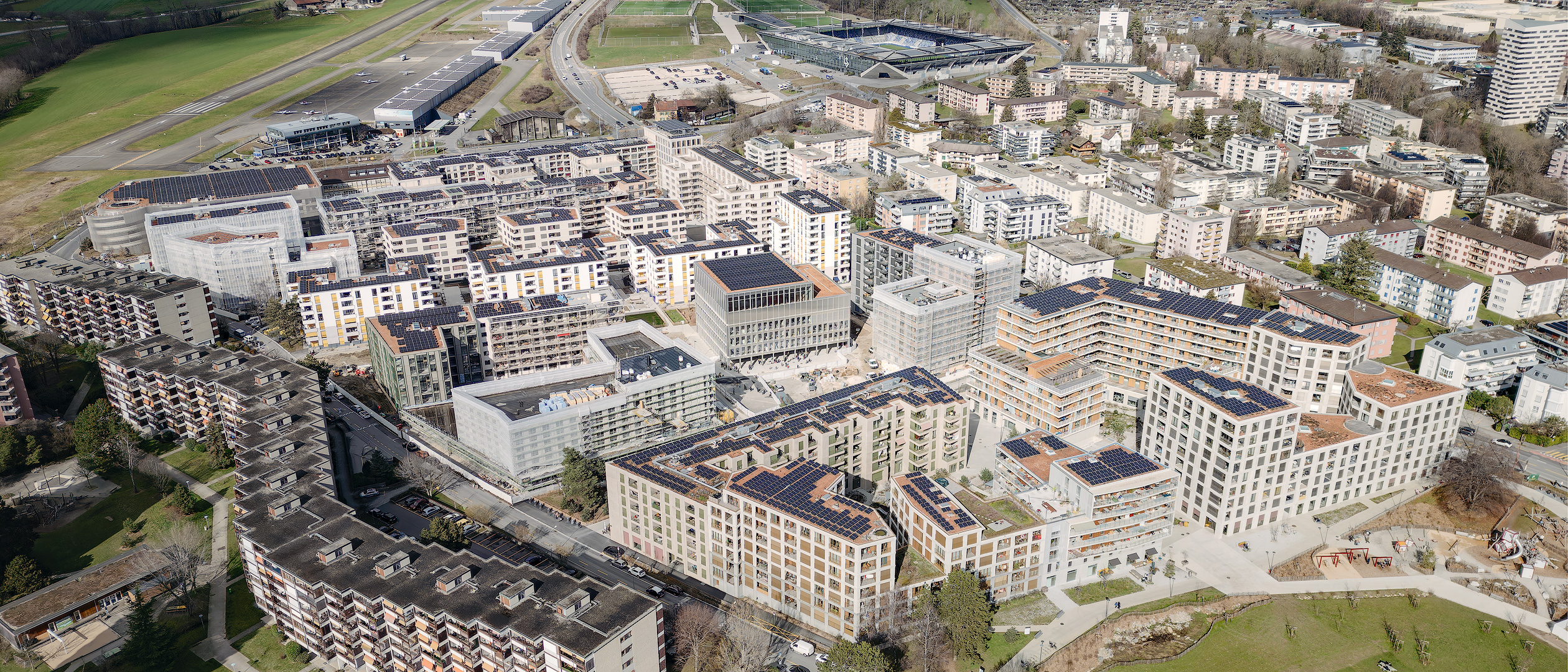 Vue aérienne — Les Plaines-du-Loup